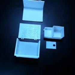 spell book card and dice box