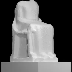 Statue of a seated goddess
