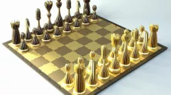 Striped Chess with board all printable
