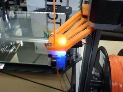 Tunell Filament Monitor mounting arm for Fusion3 F306 printer. (