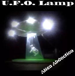 U.F.O Lamp. Alien Abduction Nightlight. "Oh no, not the cow!"