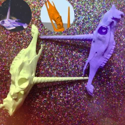 Unicorn Skull