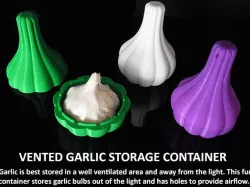 Vented Garlic Storage Container