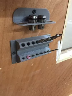 Wall Mounter Router Bit Holder