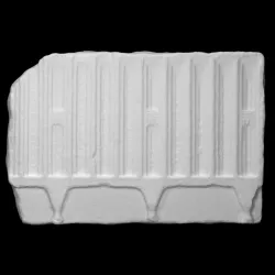 Wall plate with relief representing several storeys