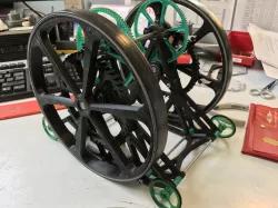 Weight propelled car