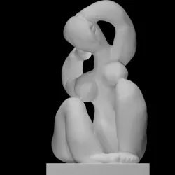 Woman Arranging Her Hair