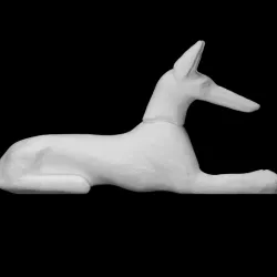 Wooden Egyptian Wolf