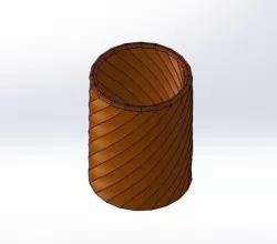 20 Sided Spiral Penholder
