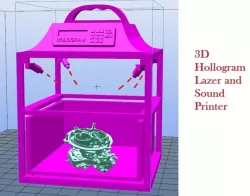 3D/4D Holographic Printer 5 seconds