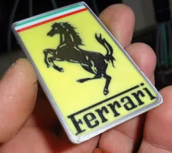 6 colors Ferrari Logo - Flat Version