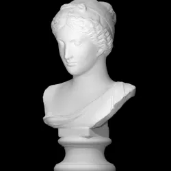 Ancient female head with bandage