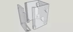Arduino UNO actively vented slide top case.
