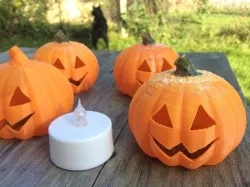 Baby Jack -- O'Lantern - fits $1 store LED tealight