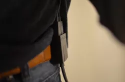 Belt clip for Playstation VR cable