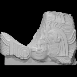 Bust of a Maya Ball Game Player