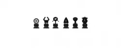 Chess set 9 - Robot Themed