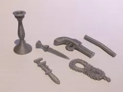 Clue(do), spare weapons
