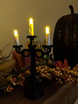 Creepy Candle Stick Display