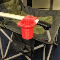 Cup holder for Oztrail Royale camping armchair