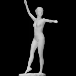 Dancer Ready to Dance, Right Foot Forward