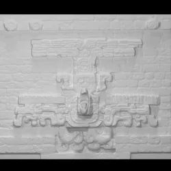 Details of Ballcourt III of Copandepicting a Macaw