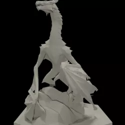 Dragon on Rock