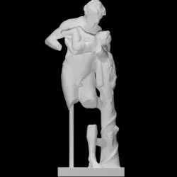 Fatherly Silenus with the young Dionysos