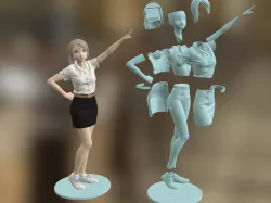 Freshy Girl 3D Printable Figure