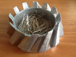 Gear holder for paper clips
