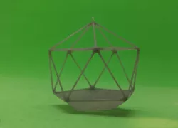 Geometric hanging ornament