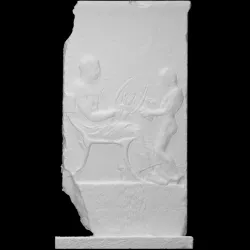 Grave relief with a lyre player