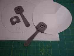 Japanese Hand Fan Clip Assemble Handle (Great demo gift!)