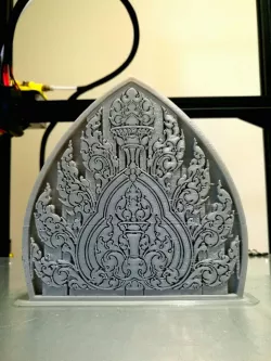 Khmer art (Kbach Khmer) sculpture - Lotus petal