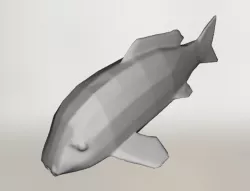 Low Poly Koi Fish
