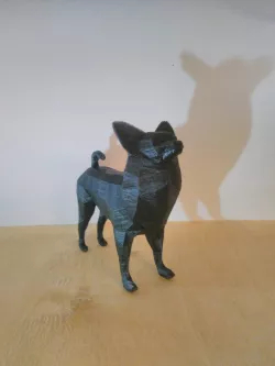 Low poly papillon (dog)