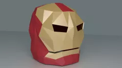 LowPoly Ironman Mask