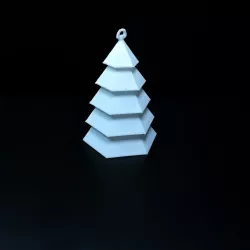 Lowpoly tree bauble