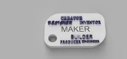 Maker Words Keychain