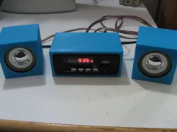 Mini audio system with speakers