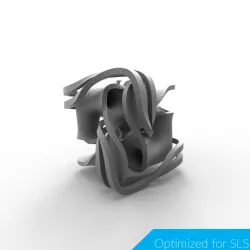 Mobius Cube with interlocking ribbons