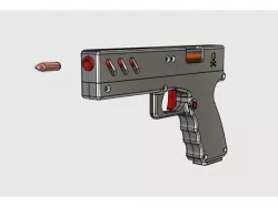 Model Handgun - Fully functional toy with magazine and bullets!