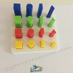 ​Montessori educational assembling toy geometry shapes