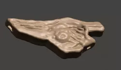 Movie prop velociraptor resonating chamber