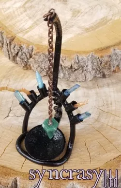 Pendulum Stone Throne, Chakra Crystal Energy Work