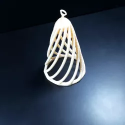 Pinecone-shaped bauble template