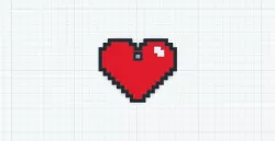Pixel Heart Pendant