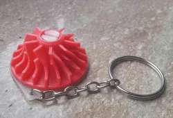 Rotating impeller Keychain
