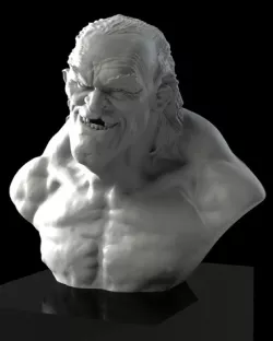 Scary old dude bust !