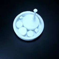(somksy bearing with solid of constant width rollers)